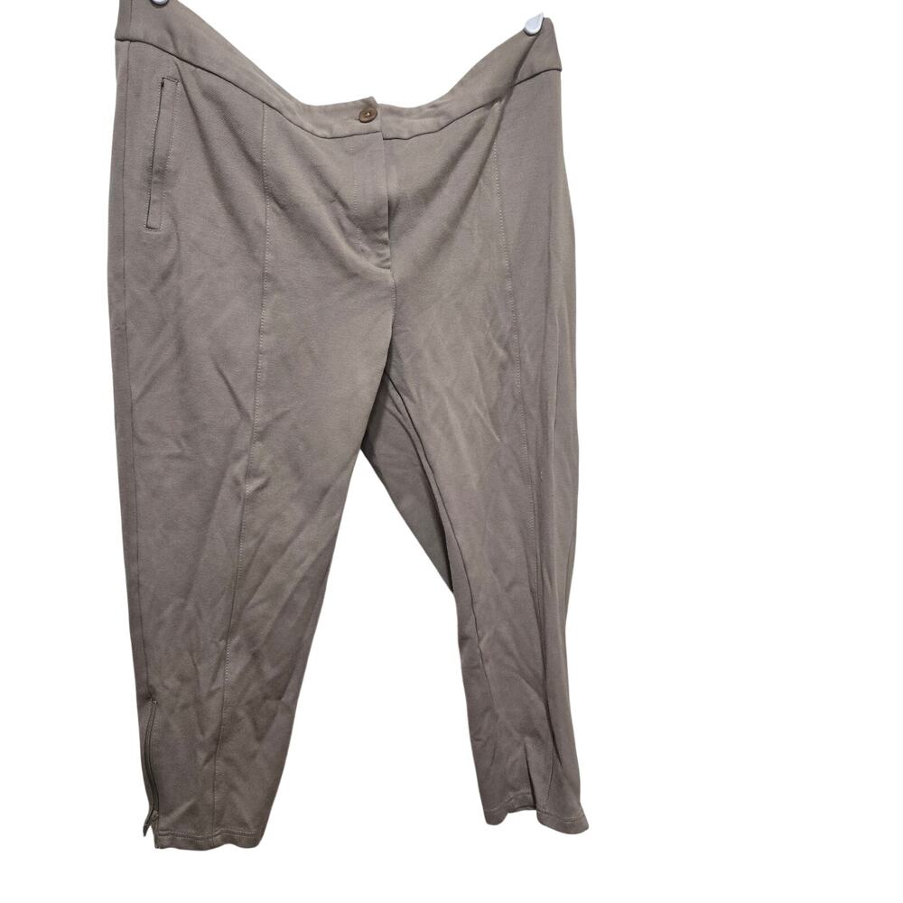 Betabrand Dress Pant Yoga Pants Cropped Zip Hem XXL Petite